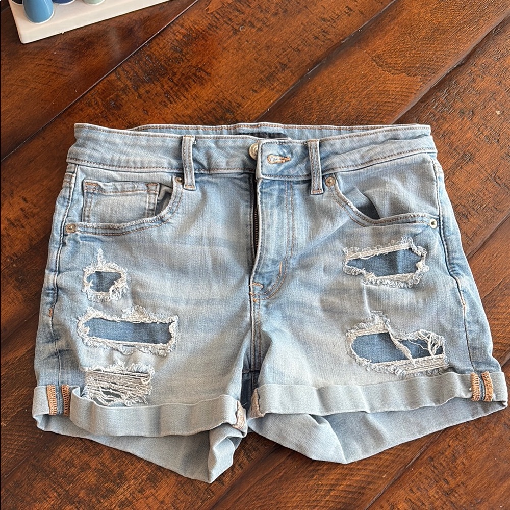 Aeropostale denim shorts high rise midi 6